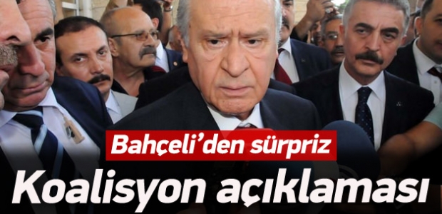 Bahçeli'den koalisyon açıklaması
