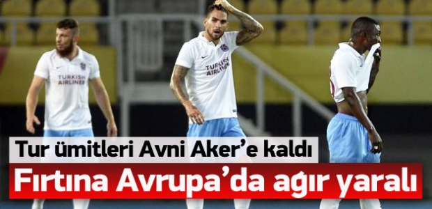 Trabzon Avrupa'da ağır yara aldı