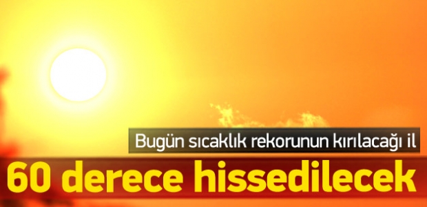 Hava sıcaklığı rekor seviyeye ulaşacak