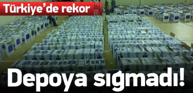 Rekor kaçakçılık: Depoya sığmadı