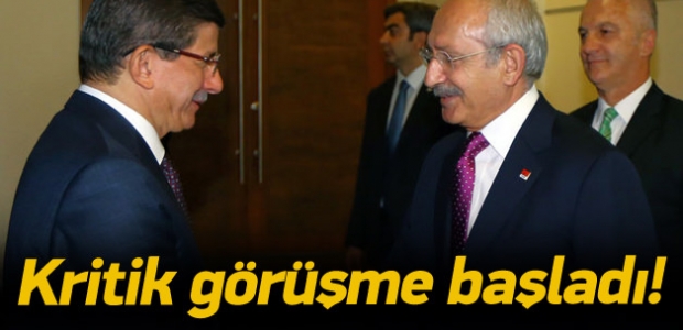 Koalisyon için kritik görüşme başladı
