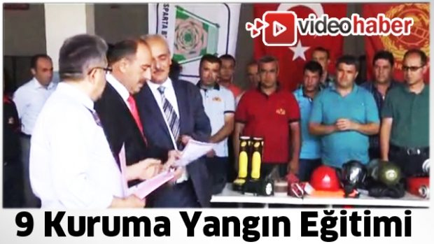 Sertifika töreni  9 ayrı kurumdan 35 personele eğitim verildi