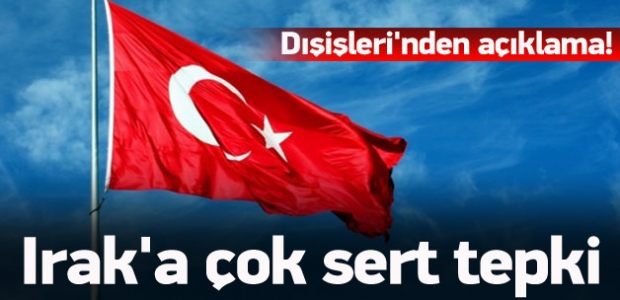Türkiye'den Irak'a sert teki