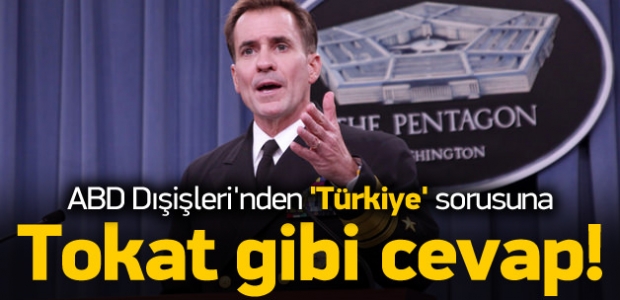 ABD'den 'Türkiye' sorusuna tokat gibi cevap