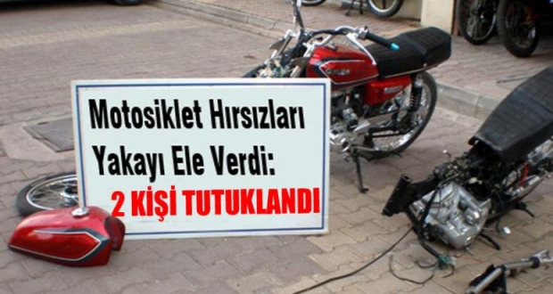 MOTOSİKLET HIRSIZLARI YAKAYI ELE VERDİ