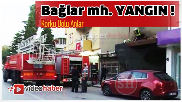 Ev yangınları korkuttu  Bağlar Mahallesinde iki ayrı yangın paniğe neden oldu