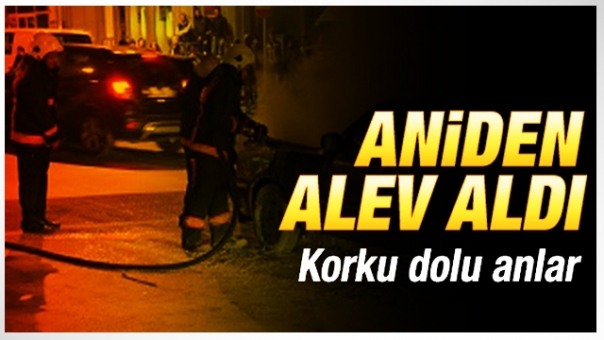 Son Dakika Isparta'da Otomobil Aniden Alev Aldı !