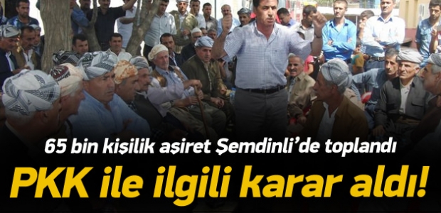 Gerdi Aşireti, PKK ile ilgili karar aldı!