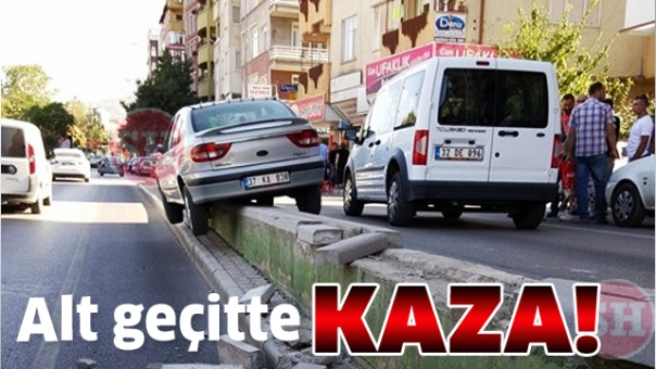Isparta'da Alt Geçitte Trafik Kazası !