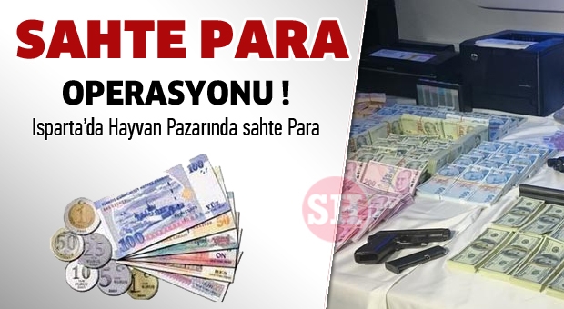Isparta'da Canlı hayvan Pazarında Sahte Para Olayı