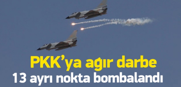 Gara bölgesinde 13 ayrı nokta bombalandı