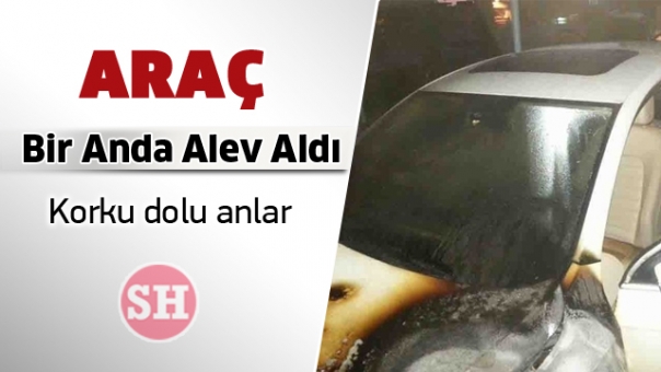 Isparta'da Seyir Halindeki Araç Bir Anda Alev Aldı