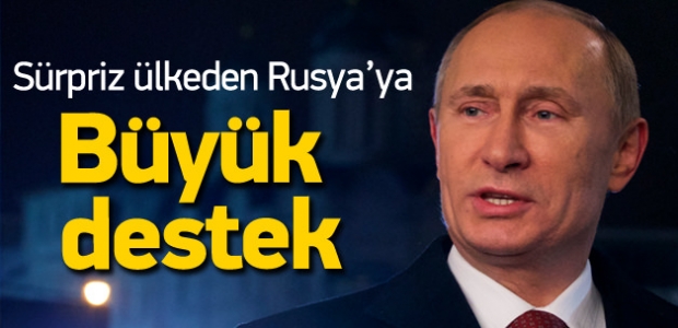 Rusya'ya sürpriz ülkeden destek!