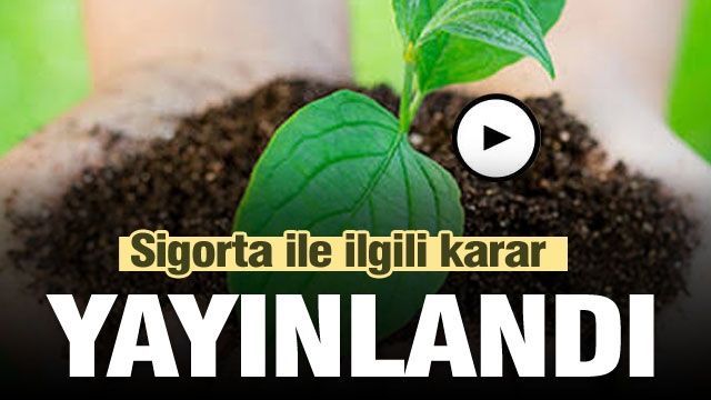  2020 Yılı Tarım Sigortaları Kapsamı ile İlgili Karar