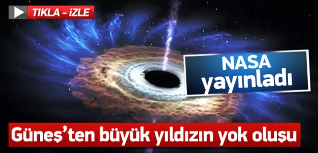 Karadelik yakınından geçen yıldızı parçaladı