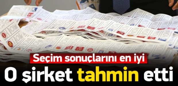 Seçim sonuçlarını en iyi tahmin eden şirket