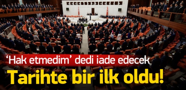 'Haketmedim' diyen vekil maaşını iade edecek