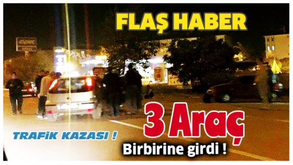 Isparta'da 3 Araç Birbirine Girdi !