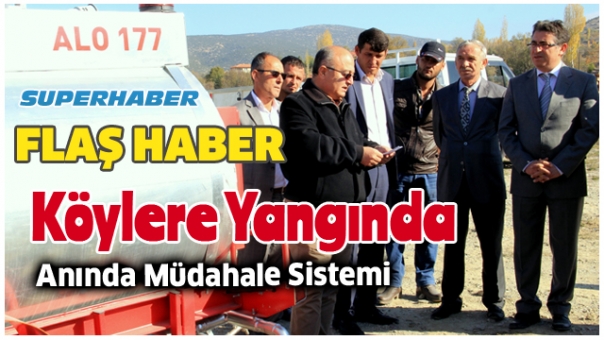 Isparta'da Köylerde Yangına Anında Müdahale