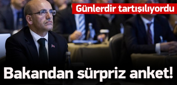 Bakan Şimşek'ten Göktaşı Twitter anketi
