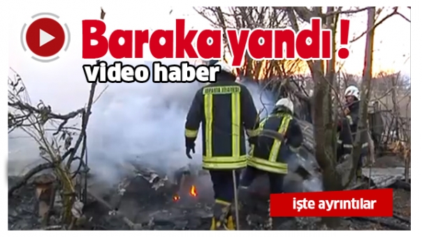 ISPARTA'DA BULUNAN BİR BARAKA TAMAMEN YANDI