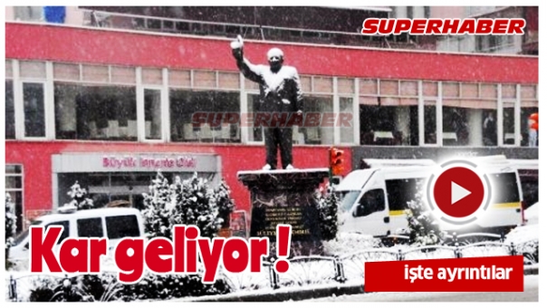 DİKKAT ISPARTA'YA KAR GELİYOR