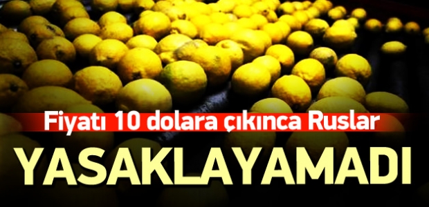 Fiyatı 10 dolara çıkınca Ruslar yasaklayamadı