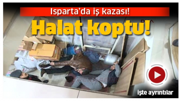 ISPARTA HABER : ASANSÖR KAZASI HALAT KOPTU!