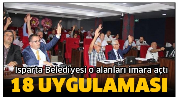 BELEDİYE'DEN O ALANLARA 18 UYGULAMASI VE REVİZYON