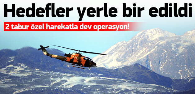 Tunceli'de büyük operasyon! Yerle bir edildi