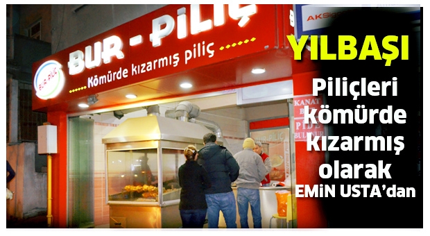 YILBAŞI İÇİN KÖMÜRDE KIZARMIŞ PİLİÇLER EMİN USTA'DAN