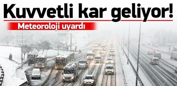 Dikkat: Kar yağışı geliyor!