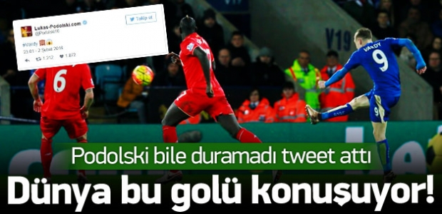 Dünya Vardy'nin bu golünü konuşuyor!