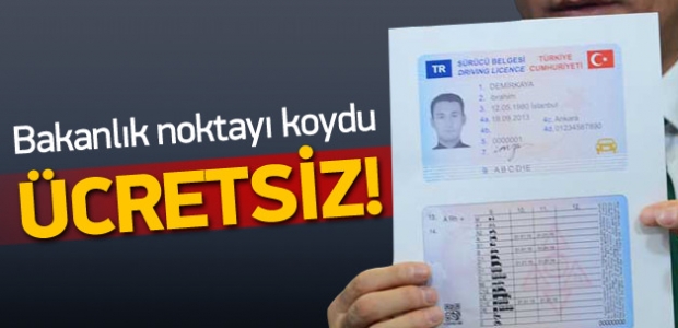 Bakanlık noktayı koydu; Ücretsiz