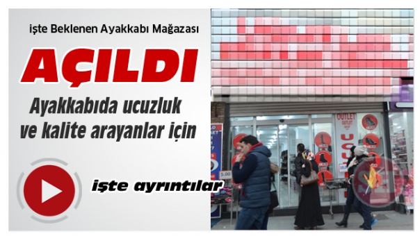 İşte Isparta'da Beklenen Ucuzluk Ayakkabı Outleti Açıldı