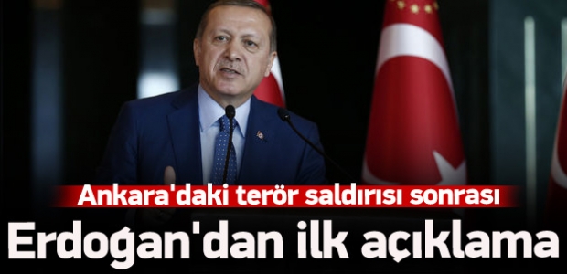 Cumhurbaşkanı Erdoğan'dan ilk açıklama
