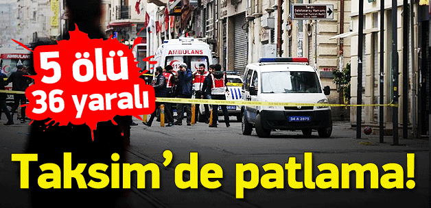 İstanbul Taksim'de patlama