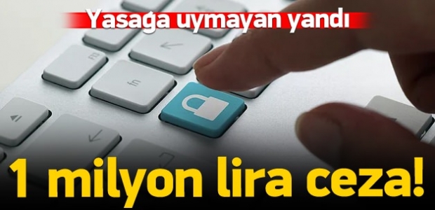 Yasağa uymayana 1 milyon lira ceza!
