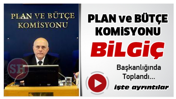 Plan ve Bütçe Komisyonu, AK Parti Isparta Milletvekili Süreyya Sadi Bilgiç başkanlığında toplandı.