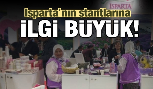 23. EMİTT fuarında Isparta'nın standına ilgi büyük....