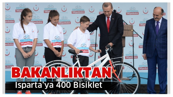 Bakanlıktan Isparta'ya 400 Bisiklet Verilecek