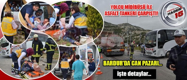 BURDUR’DA TRAFİK KAZASI: 7 YARALI