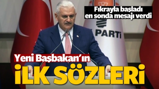 Binali Yıldırım'ın ilk açıklamaları
