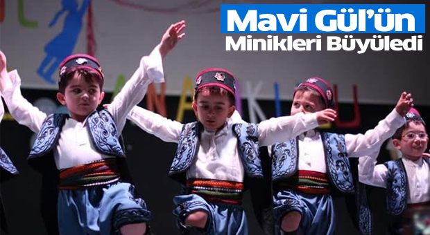 Mavi Gül Çocuk Kreşi Minikleri Göz Kamaştırdı