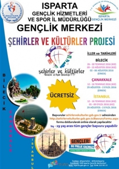 Isparta'da Şehirler ve Kültürler Projesi Başvuruları Başladı