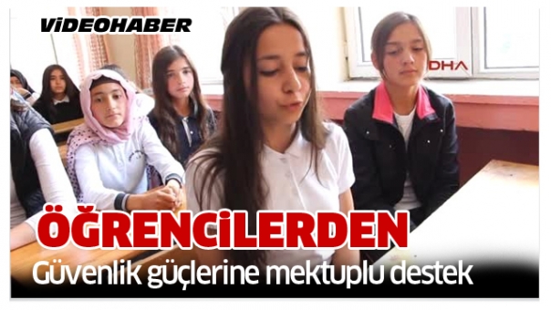 Isparta Öğrencilerden Güvenlik Güçlerine Mektuplu Destek