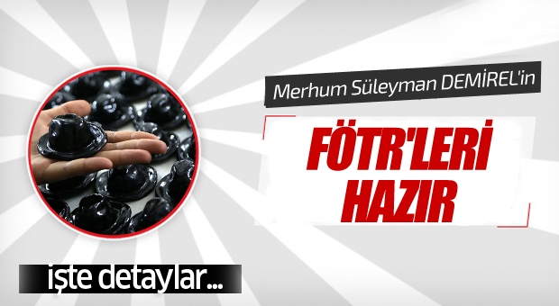 Süleyman Demirel'in 'fötr'leri hazır