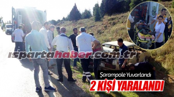 Şarkikaraağaç'ta trafik kazası: 2 yaralı