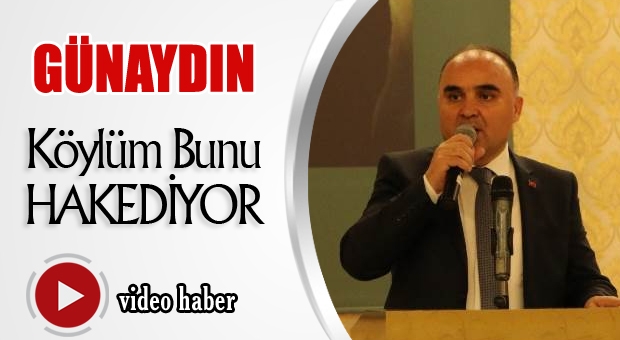 Vali Şehmus Günaydın ''Köylüm Bunu Hak Ediyor..''