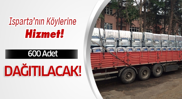 Isparta'nın Köylerine Çöp Konteynerları Dağıtılacak!